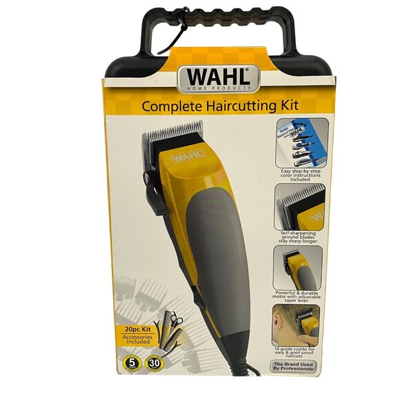 Wahl 20 Piece Complete Haircutting Kit with 10 Guides Comb Scissors etc. New - Picture 1 of 8